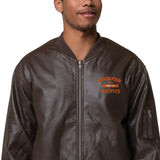 R4 Leather Bomber Jacket