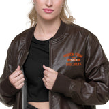 R4 Leather Bomber Jacket