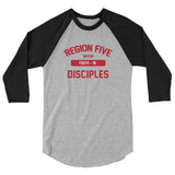 R5 3/4 sleeve raglan shirt