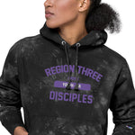 R3 Unisex Champion tie-dye hoodie