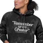 "Remember Your Creator" Unisex Champion tie-dye hoodie