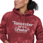 "Remember Your Creator" Unisex Champion tie-dye hoodie