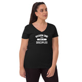 R1 Women’s recycled v-neck t-shirt