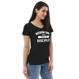 R1 Women’s recycled v-neck t-shirt