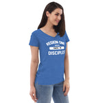 R1 Women’s recycled v-neck t-shirt