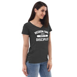 R1 Women’s recycled v-neck t-shirt